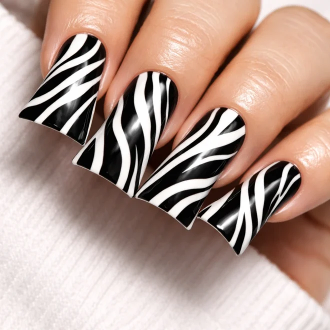 12 Zebra Print Duck Nail Ideas