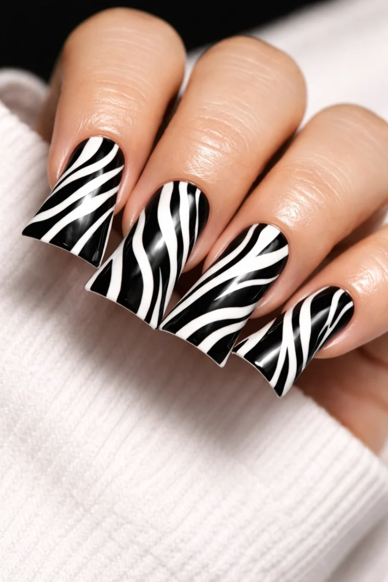 12 Zebra Print Duck Nail Ideas