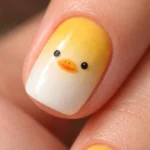18 Yellow Duck Nails for Short Nails