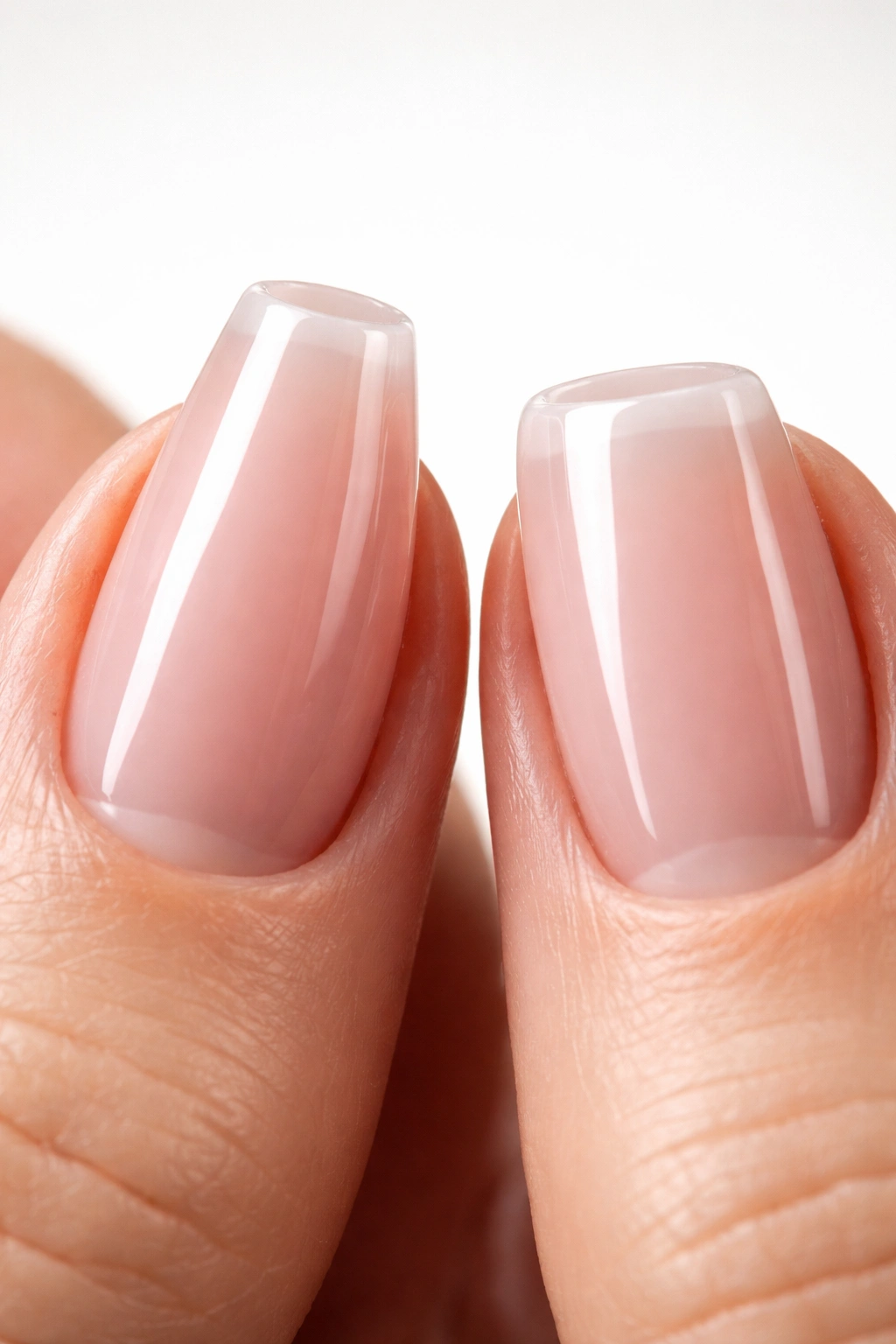 Nail edges and tips shown in macro close-up to indicate durability