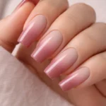 10 Tapered Soft Square Nails in Pretty Pink Tones