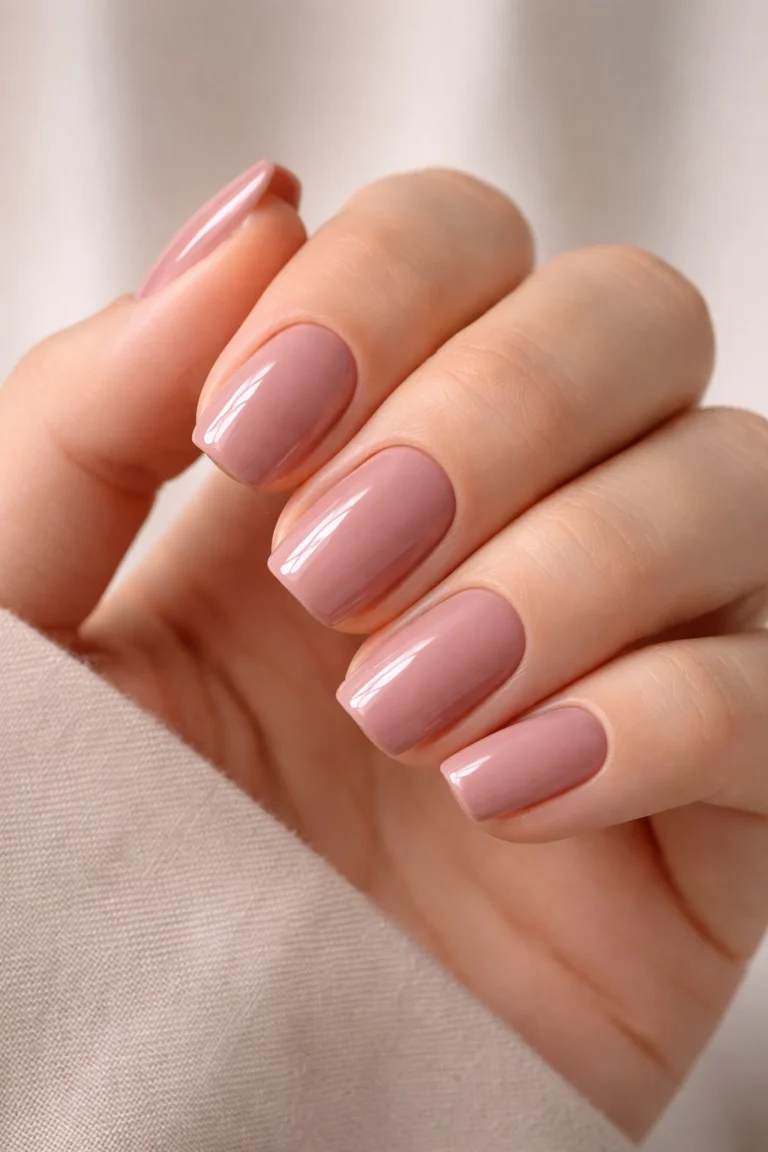 25 Short Soft Square Nails for a Low Key Vibe
