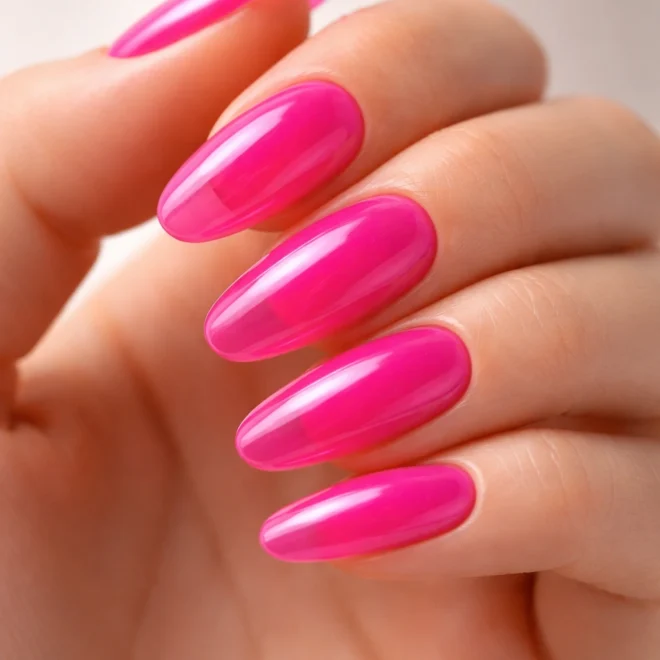 15 Bright Long Oval Nails in Fun Colors