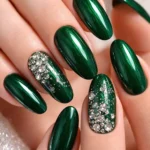15 Festive Long Round Nails for the Holidays