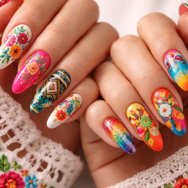 10 Mexican-Inspired Nail Art Ideas