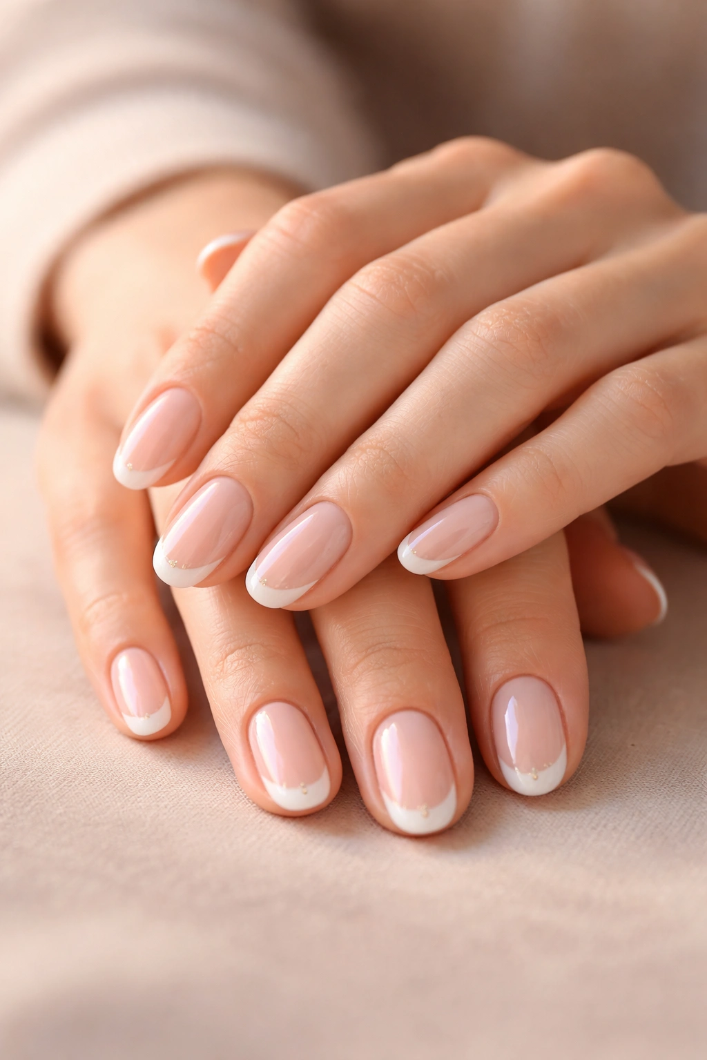 Hands with a simple elegant manicure symbolizing final thoughts