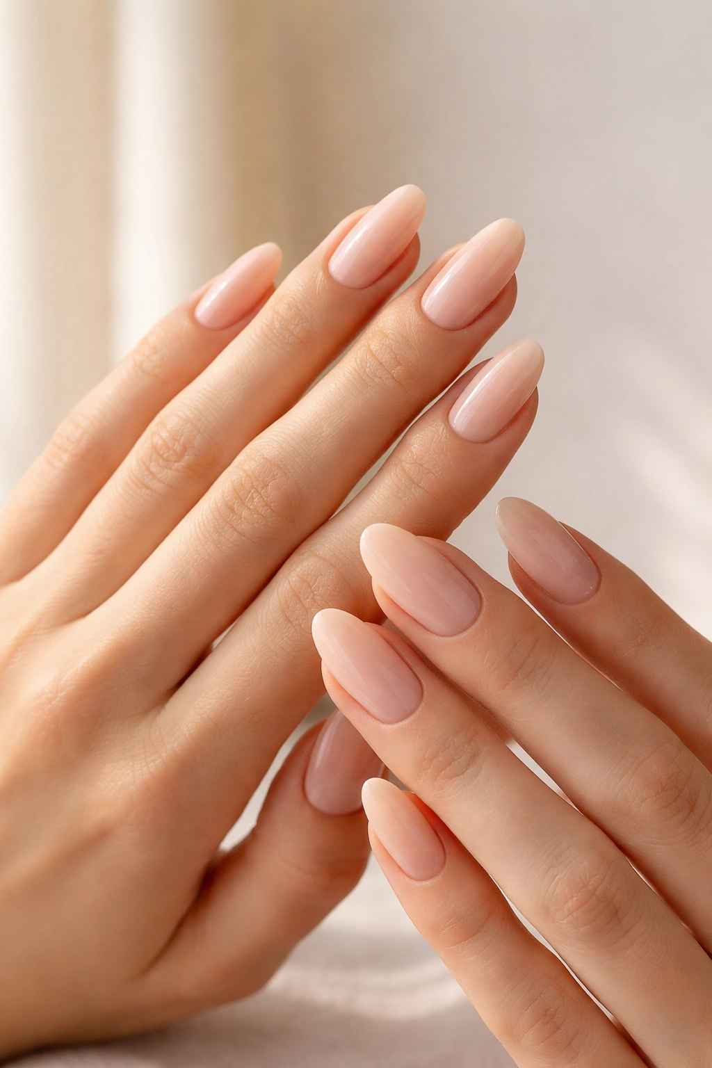 Calm hand pose with nails reflecting final thoughts on nail shapes