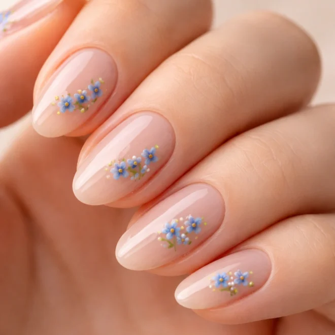 18 Short Flower Almond Nails You Will Want to Copy
