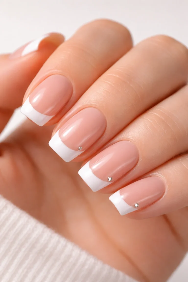 15 Short Squoval French Tip Nails to Save Now