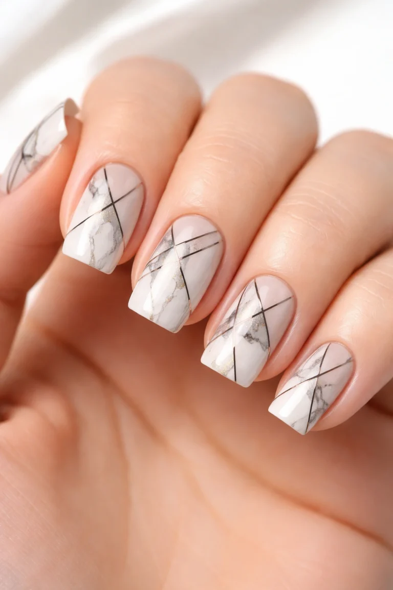 10 Soft Square Abstract Nail Art Ideas to Try