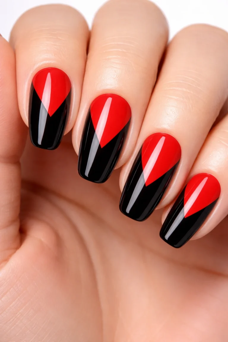 10 Red and Black Nail Combos That Slay