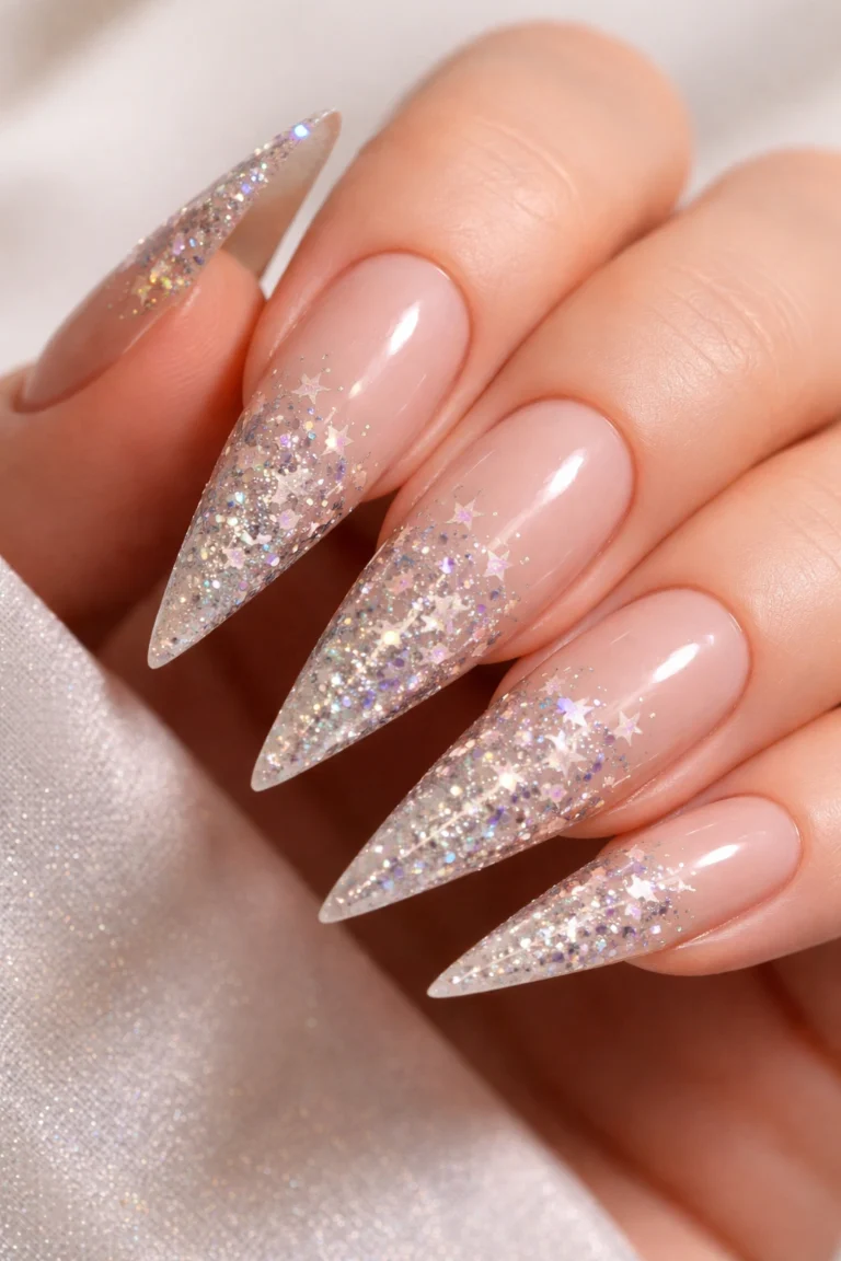10 Star Stiletto Nail Ideas