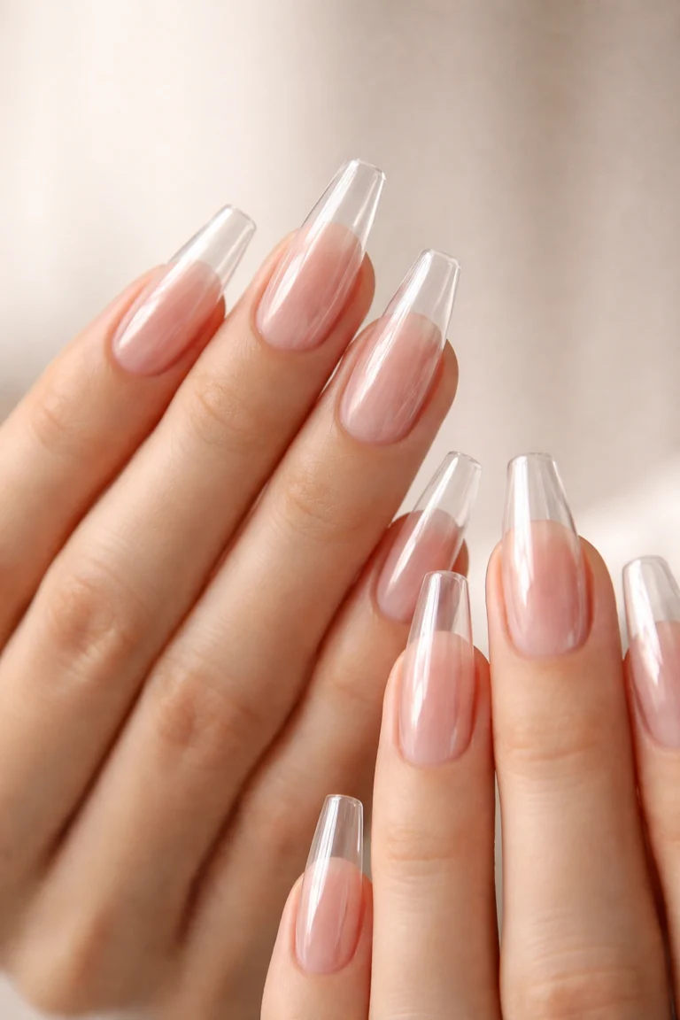 15 Clear Ballerina Nails for a Minimal Look