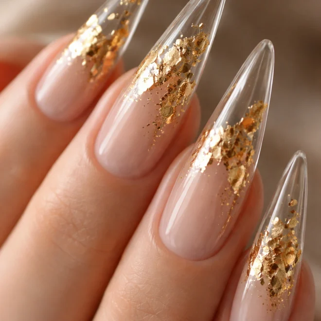 10 Clear Stiletto Nail Ideas