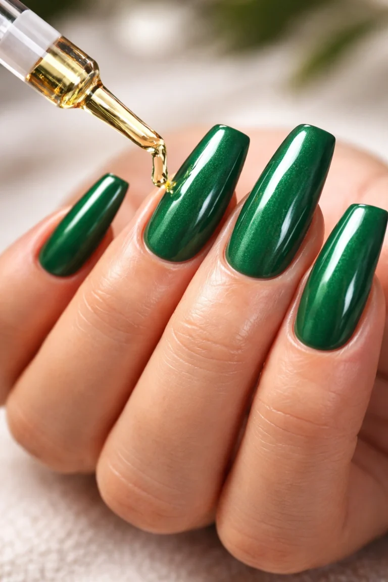 15+ Gorgeous Green Acrylic Nail Designs to Copy
