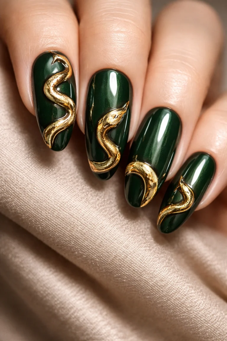 8 Snake Print Nail Ideas for an Edgy Manicure