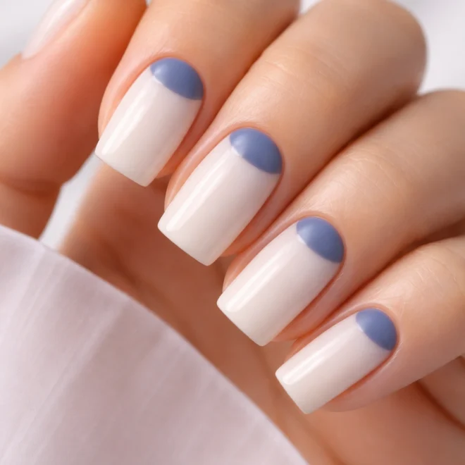 10 Soft Square Blueberry Milk Nails to Try