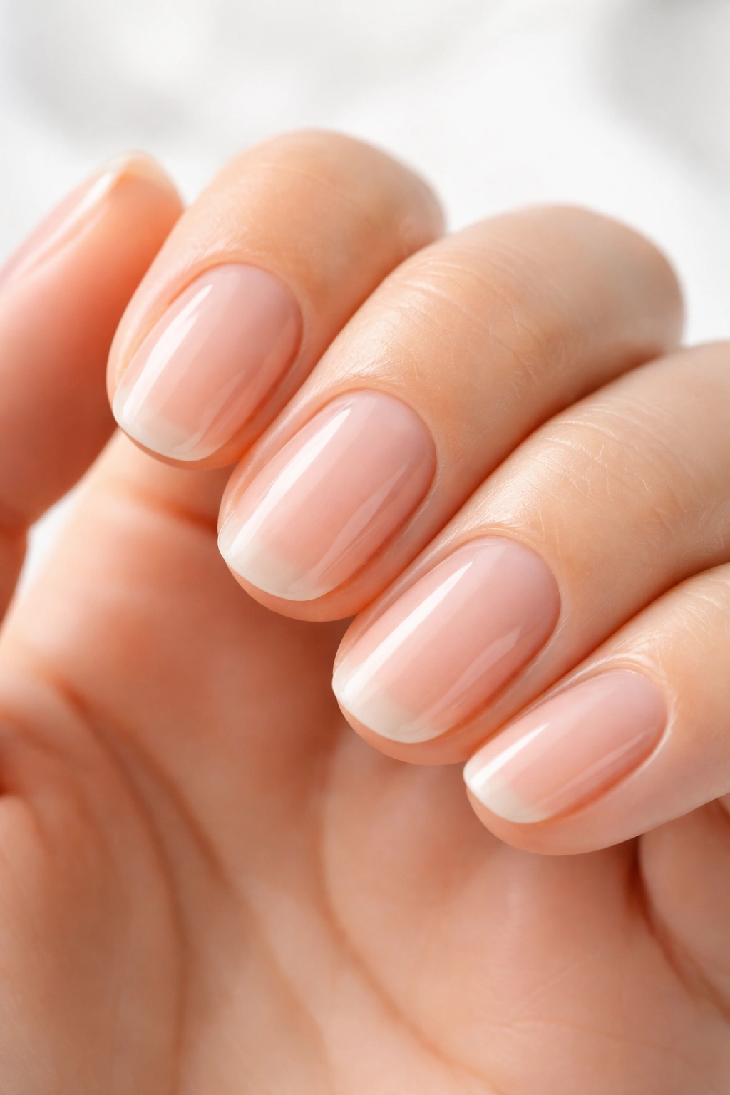 Healthy nails with uniform color and smooth surface