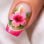 10 Hibiscus Nail Art for a Tropical Flower Look