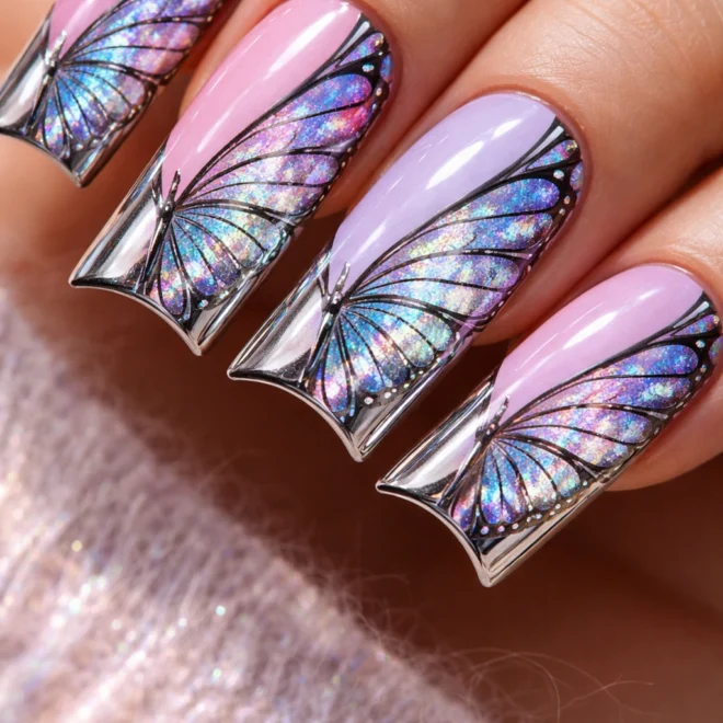 14 Butterfly Duck Nail Ideas