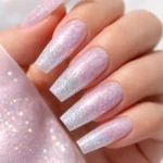 16 Glitter Coffin Nail Ideas for Long Nails
