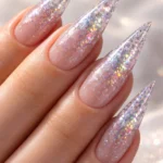 20 Glitter Stiletto Nail Ideas
