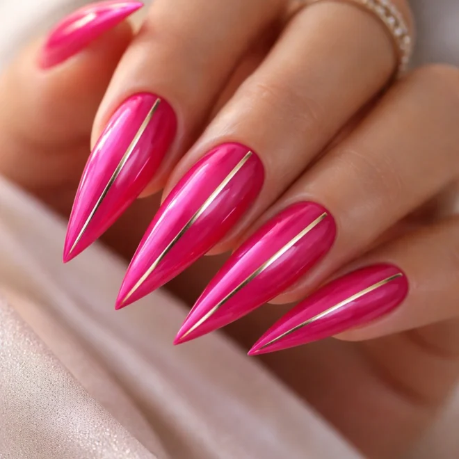 15 Bright Stiletto Nail Ideas