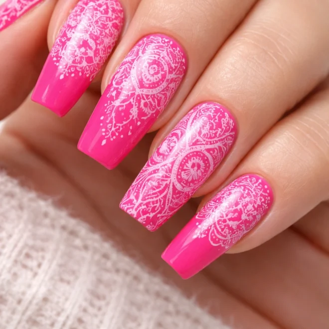 10 Hot Pink Nail Ideas for a Bold Manicure
