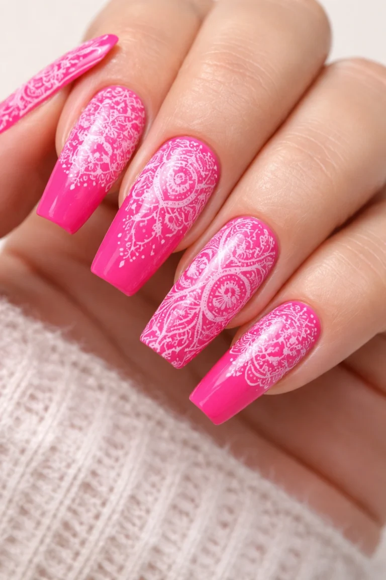 10 Hot Pink Nail Ideas for a Bold Manicure