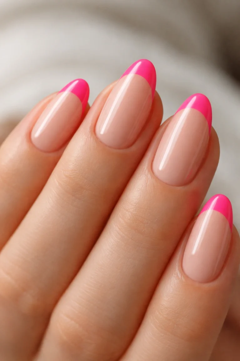 15 Short Neon Almond Nails That Pop