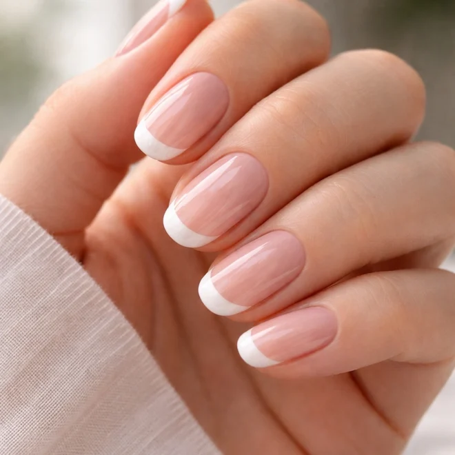How to Do a French Manicure on Round Nails