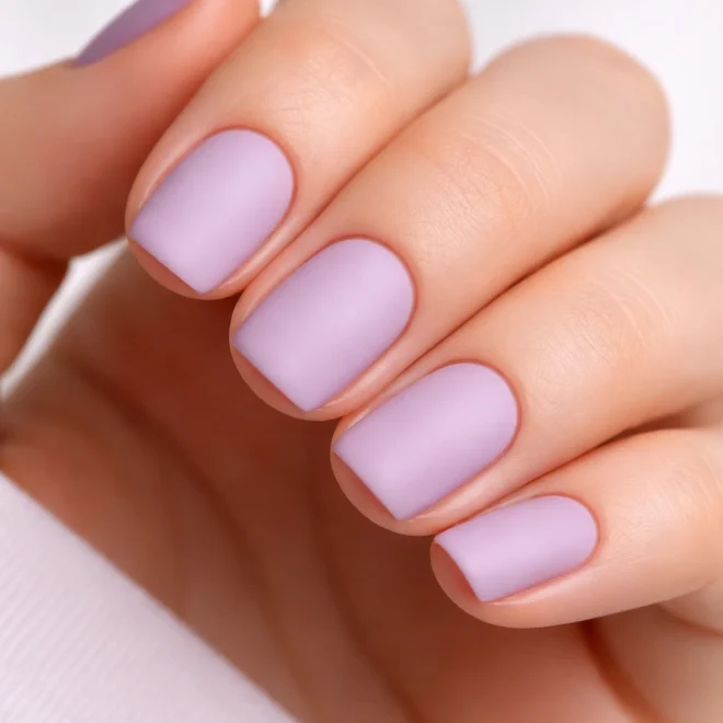 15 Short Squoval Nails in Soft Pastel Colors
