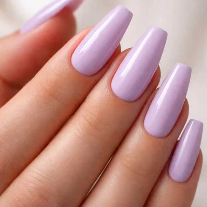 15 Lilac Ballerina Nails for a Soft Pastel Look