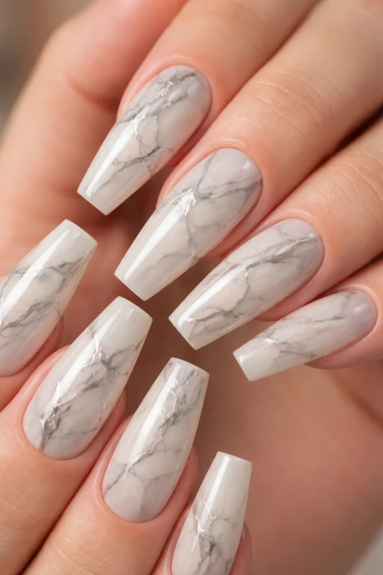 16 Trendy Coffin Nail Ideas for Long Nails
