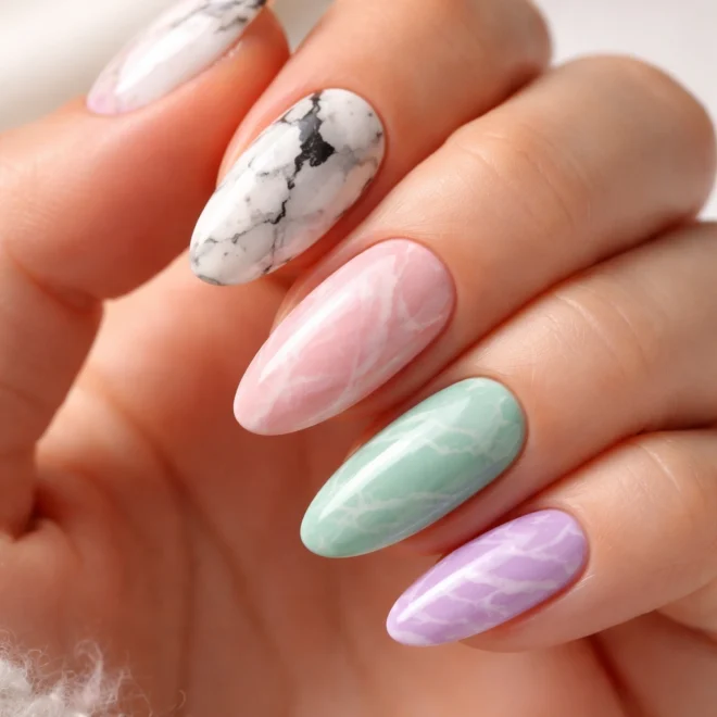 How to Do Marble Nails at Home: 2 Easy Ways