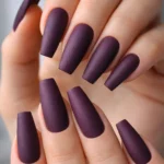 15 Dark Purple Ballerina Nails for a Bold Look