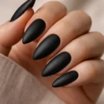 15 Black Almond Nails Anyone Can Recreate