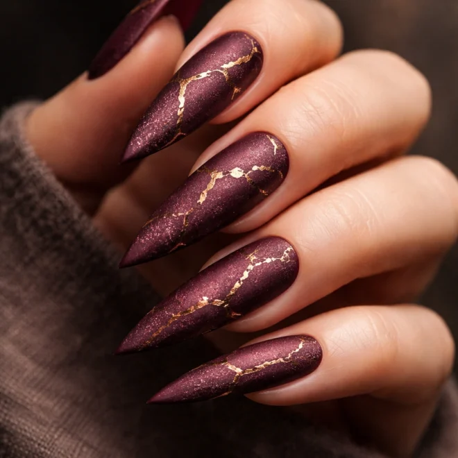 10 Grunge Stiletto Nail Ideas