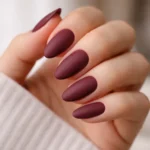 15 Wine Red Short Almond Nails for Any Mood