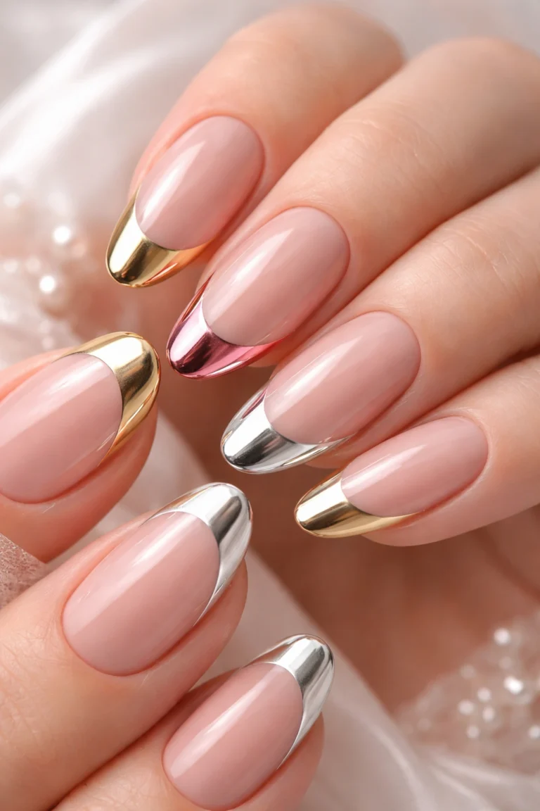 8 French Tip Wedding Nails for the Bride