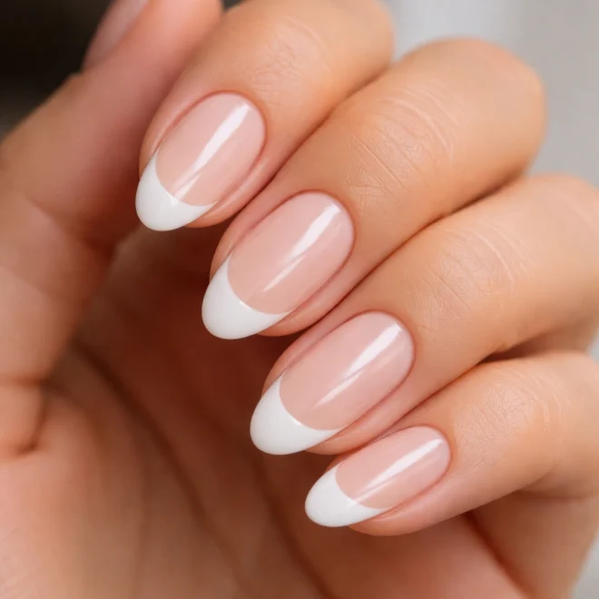 15 Short Pink French Tip Almond Nails Anyone Can Do