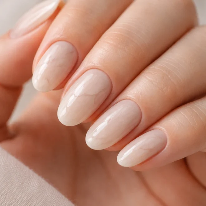 15 Short Marble Almond Nails That Look Expensive
