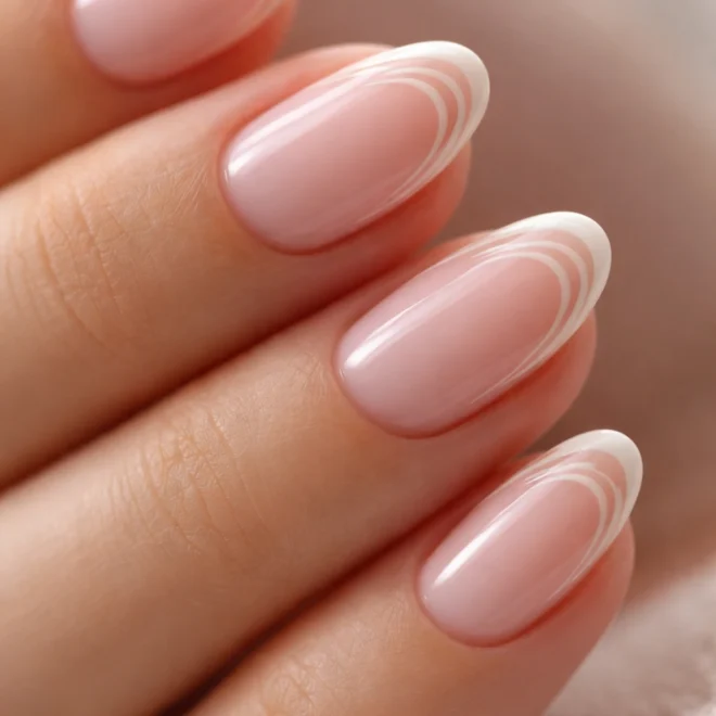 15 Short Swirl Almond Nails That Pop
