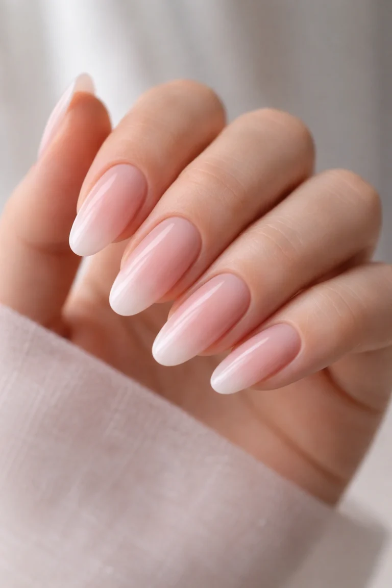 12 Pink Long Oval Nails for a Pretty Set