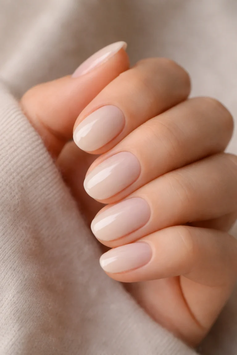 20 Natural-Looking Short Oval Overlay Nails