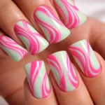 11 Pink and Green Duck Nail Ideas