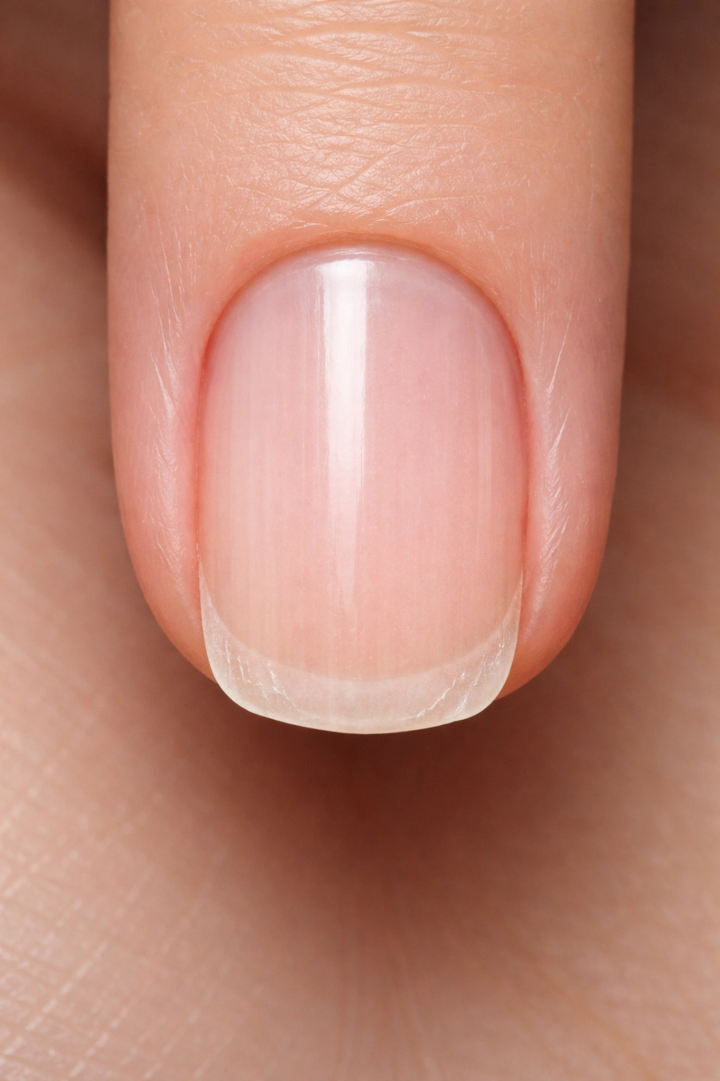 Nail with over-rounded corners illustrating squoval mistakes