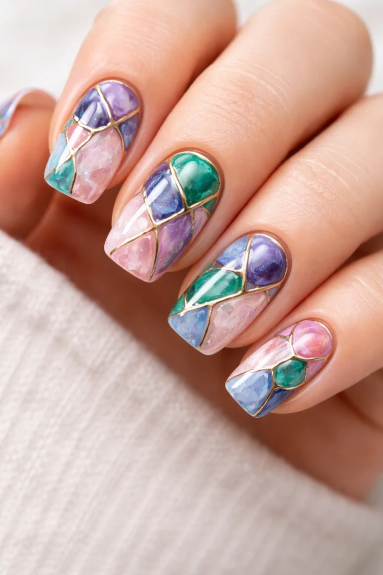 12 Soft Square Gemstone Nails Worth Trying Next
