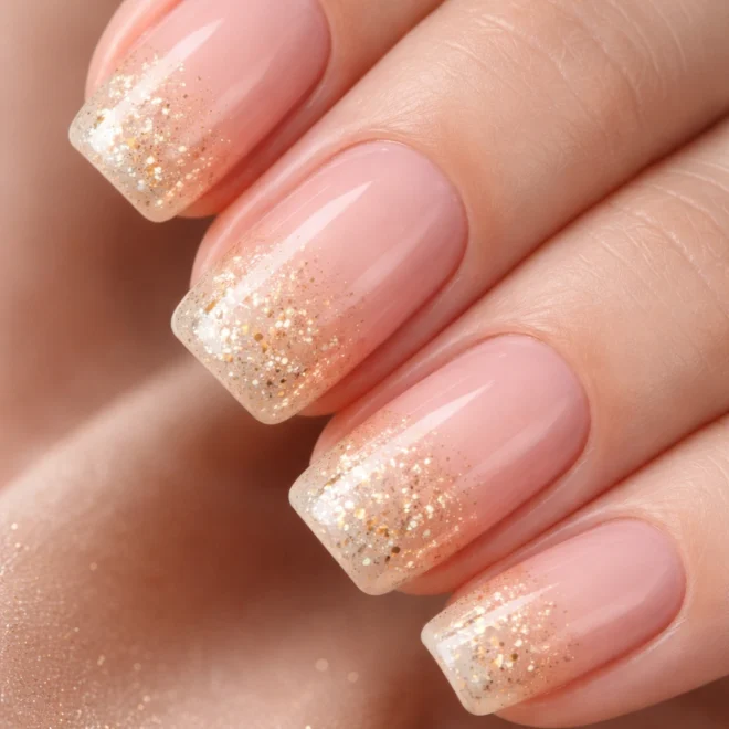 10 Short Squoval French Ombre Nails to Love