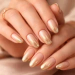 10 Gold Ombre Nails for a Smooth Warm Fade